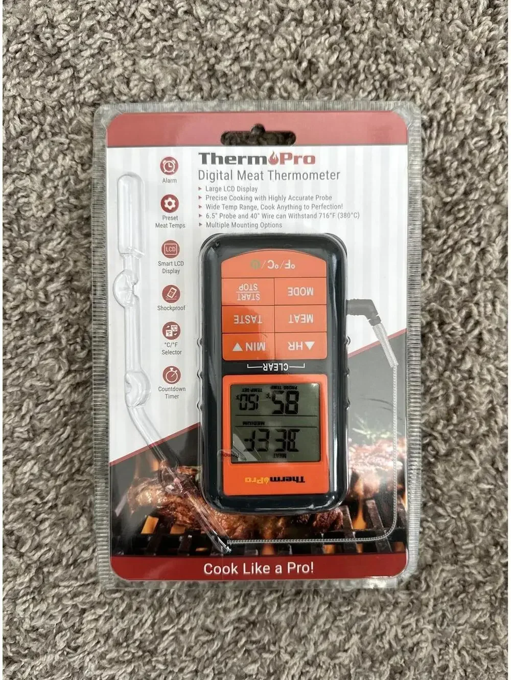ThermoPro Digital Meat Thermometer TP-06B New